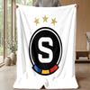 Sparta Prague Theme Blanket Soft Flannel Fleece Blanket Warm Lightweight Throw Blanket for Home Sofa Bed