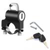 Universal Motorcycle Helmet Lock Anti-theft Padlock 22-26mm Handlebar Mount Electric Motorbike Security Metal Lock with Keys Set