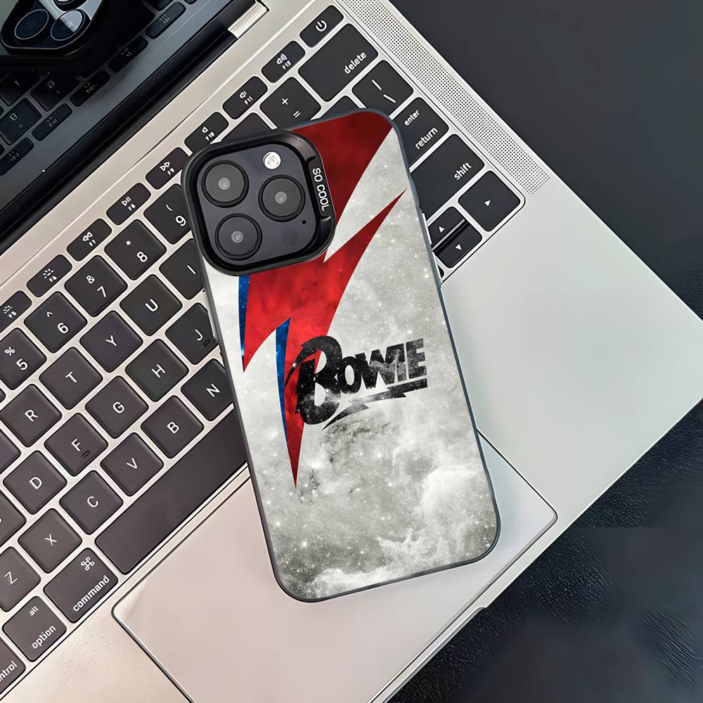 D-David Cool B-bowie Phone Case For iPhone 17,16,15,14,13,12,11,Pro,XS,Max,Plus,Mini,SE4,E Black Matte Shockproof Cover