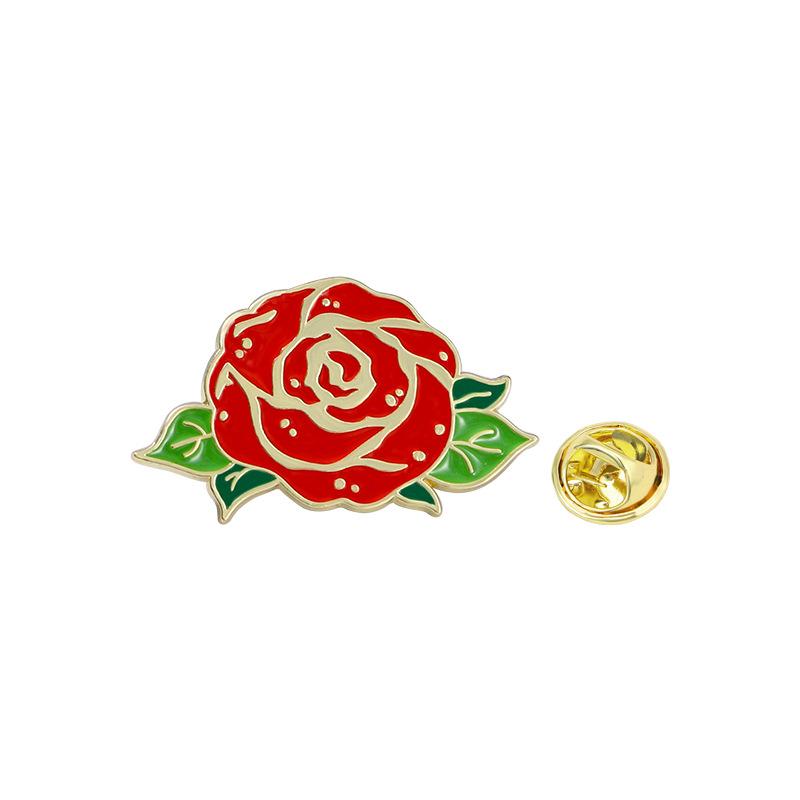 

1pc Plant flower series brooch alloy drip glue flower bell orchid enamel pin clothing accessories metal badge