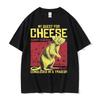 Funny My Quest for Cheese T Shirt Japanese Rat Retro Style Meme Graphic T-shirts Men's Women Fashion Casual Breathable Tops -...