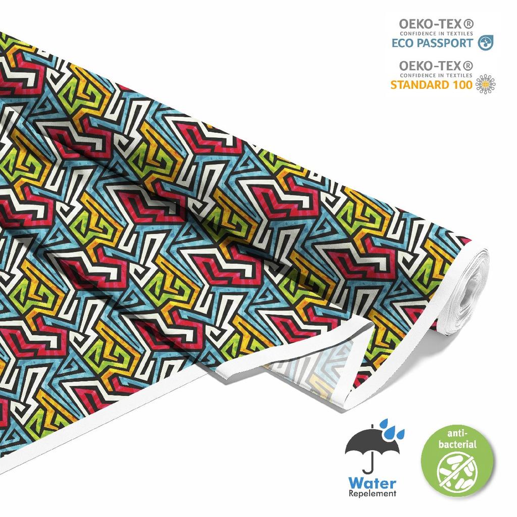 Outdoor Dekostoffe Oxford - Motiv Graffiti I Dx074
