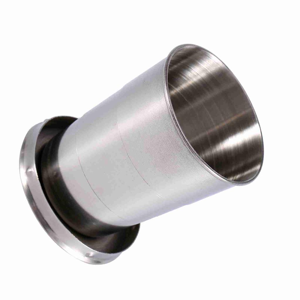 S Stainless Steel Travel Folding Cup Camp Keychain Retractable Telescopic Foldable