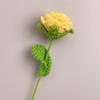 1PC Knitted Flower Rose Fake Flowers Bouquet Wedding Party Decoration Hand Knitting Crochet Woven Artificial Flower Table Decor