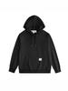 Unisex Classic Solid Color Logo Embroidered Hoodie