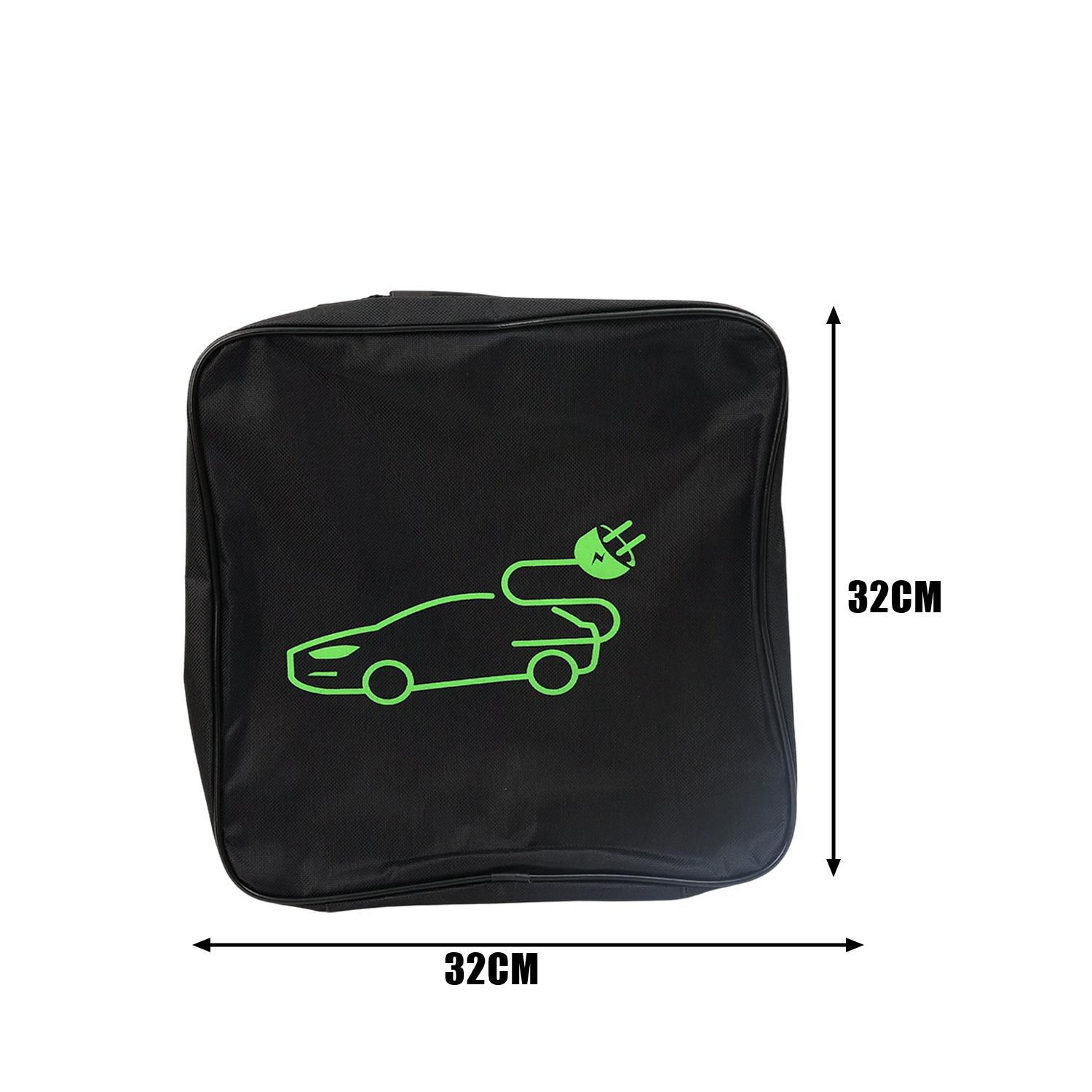 

Portable EV Charger Carry Bag Protective Travel Storage Case for Tesla & Other EV Charging Cables Waterproof Charging Organizer чёрный