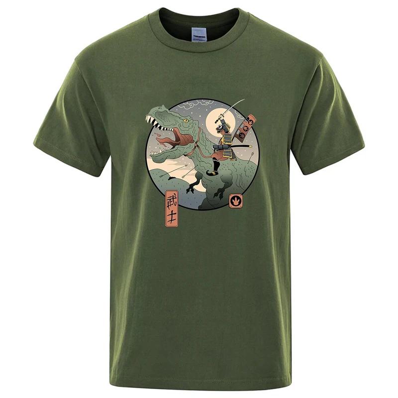 Summer Mens Tshirt High Quality 100 Cotton Anime Dinosaur Printing Casual Cool Oneck Men Tshirt Male Top for Men Tees