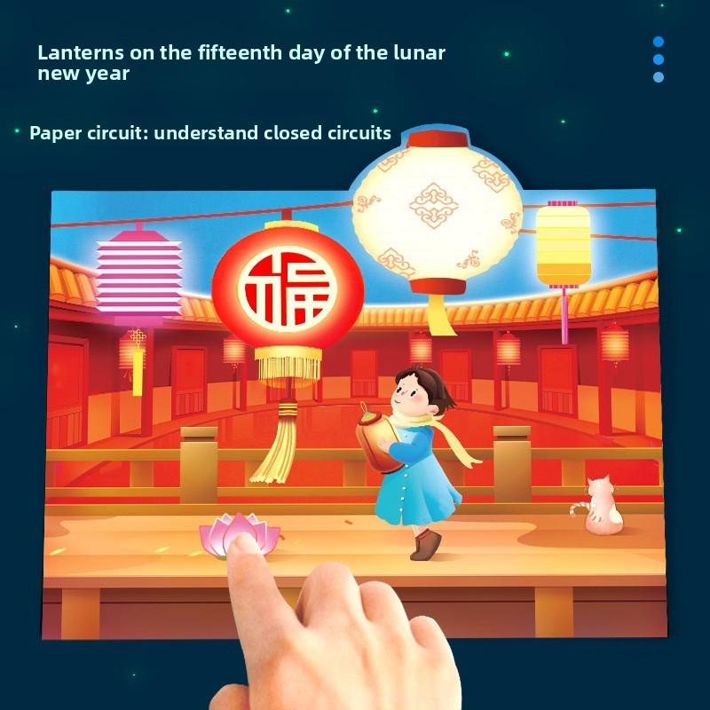 Diy Lantern Paper Circuit Kit For Childrens Science Experiments And Holiday Decorations