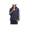adidas Embroidered Striped Casual Hoodie Men Jacket Legend-Ink IA9389