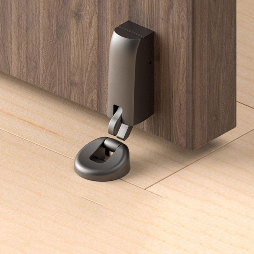 Metal Accessories Silent Door Stop Space Saving Wall Mount Stopper Hydraulic Door Stopper  Bedroom