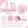 Spa Headband Face Wash Wristband Set Makeup Headband Snail Coral Fleece Hair Band Skincare Headband Elastic Creative Cartoon Head Wraps