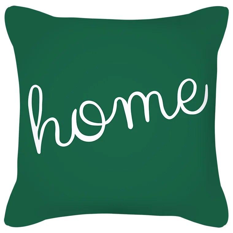 Blue Green Flower Leaf Printed Pillowcase Stripe Geometric Sofa Cushion Cover Home Decor Throw