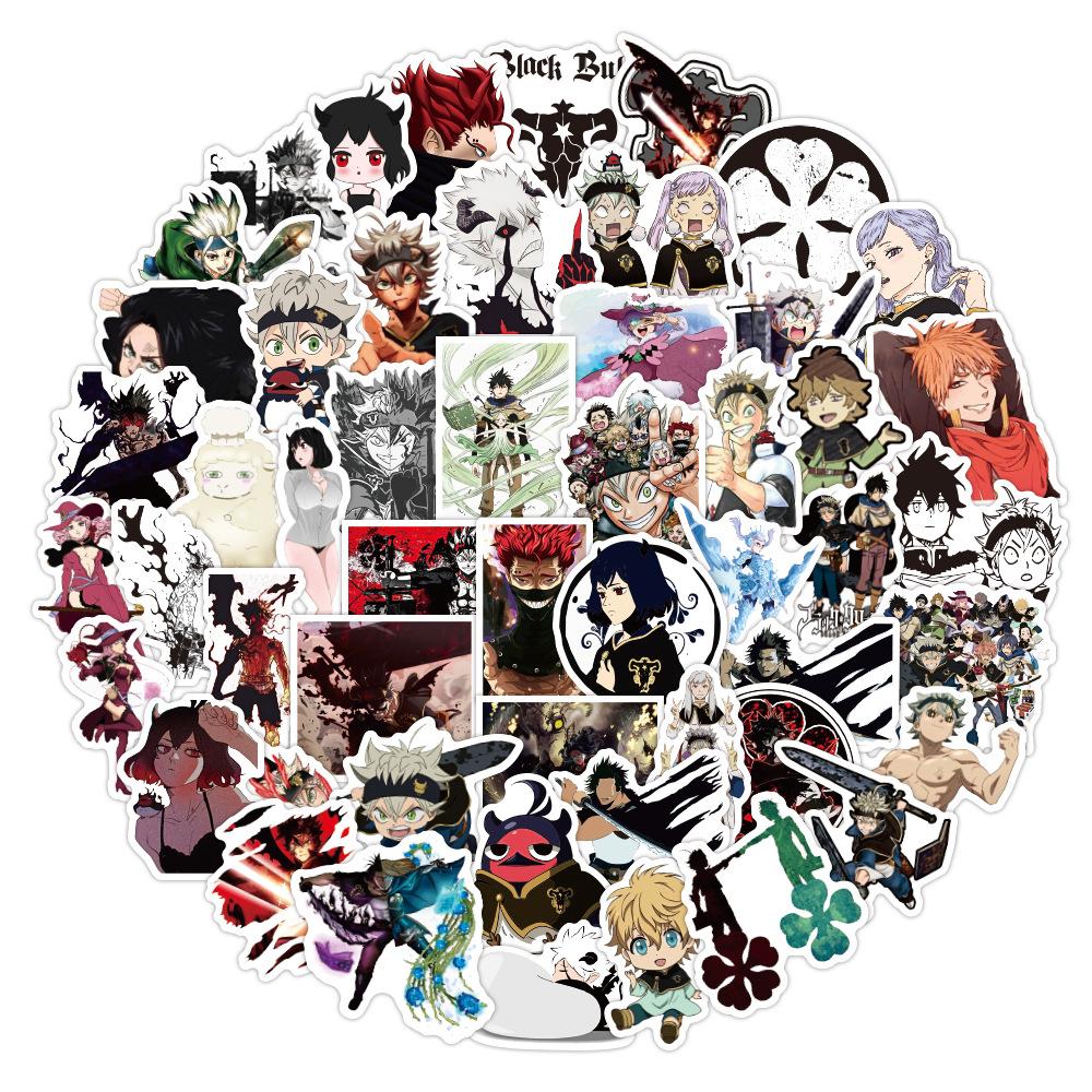 Buy 25/50 Pcs Black Clover Quarter Knights Card Anime Stickers Waterproof  DIY Skateboard Guitar Laptop Bicycle Sticker Kids Toys at affordable prices  — free shipping, real reviews with photos — Joom