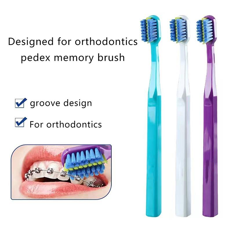 Clean Orthodontic Braces Adult Orthodontic Toothbrushes Dental Soft Toothbrush