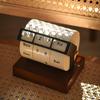 Rotating Calendar Decorative Calendar Desk Calendar Wood Calendar Office Supplies for Farmhouse Household