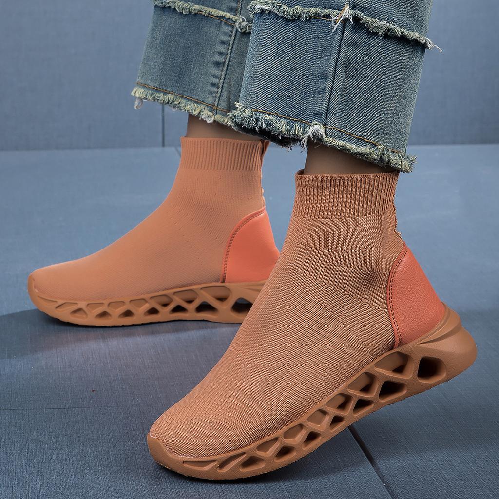 New women's shoes women's high-top casual shoes versatile socks cover shoes elastic socks shoes socks boots breathable shoes