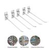 50 PCS Silver Slat Wall Hook Single Wire Design Slat Wall Hanging Hook  Retail Display