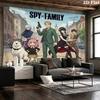 Spy Family Wall Tapestry Aesthetic Wall Hanging Printed Fabric Blanket Decorative Tapestries For Bedroom Living Room Home Decor