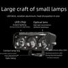 Dual Color LED Motorcycle Headlight: Three-Eye Spotlight, High/Low Beam, Waterproof, Electric Motorcycle Modification.