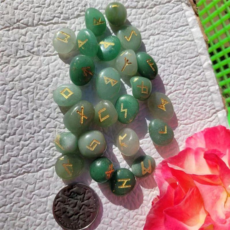 AEE2-25Pcs Natural Amethyst Rune Stone Irregular Divination Agate Rune Gift Decoration
