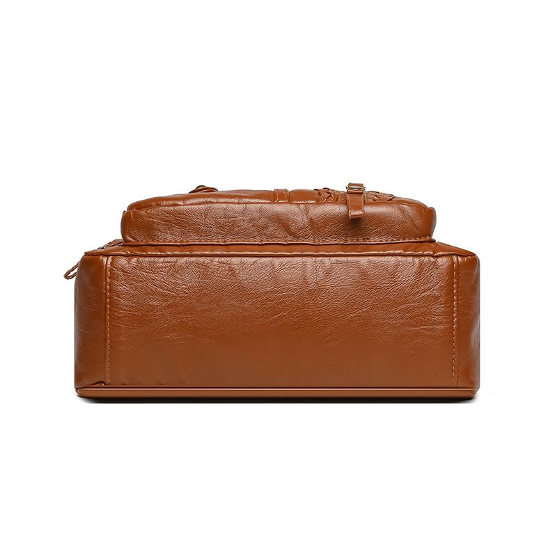 Women's Shoulder Bag PU Large Capacity Multifunctional Messenger Bag Vintage Mother Bag