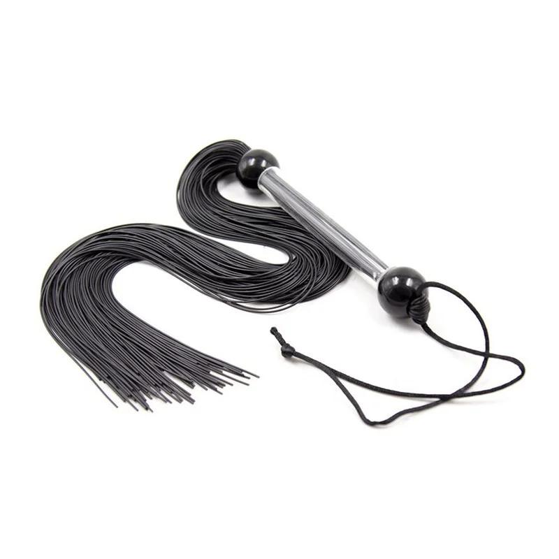 New Silicone Whip Bondage Restraint Soft Rubber Whip Role Play Game Riding Crop Flirting Slave Sex Toys for Couples