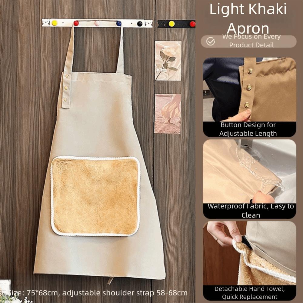 

Waterproof Wipeable Hands Apron Vest Style Breathable Sleeveless Apron Anti Dirty Multipurpose Kitchen Aprons легкие хаки