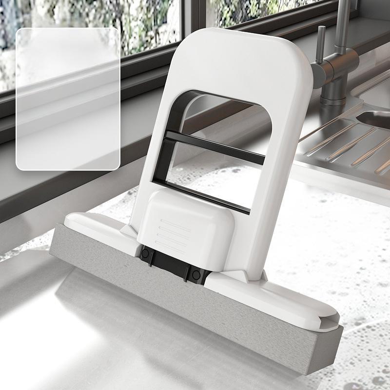 

Portable Foldable Miniature Mop Wet Dry Cleaning Cotton Head For Bathroom Kitchen Car Glass Desktop Living Room Cleaner