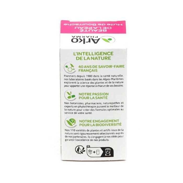 Arkopharma Huile de Bourrache Beauté de la Peau 60 Capsules