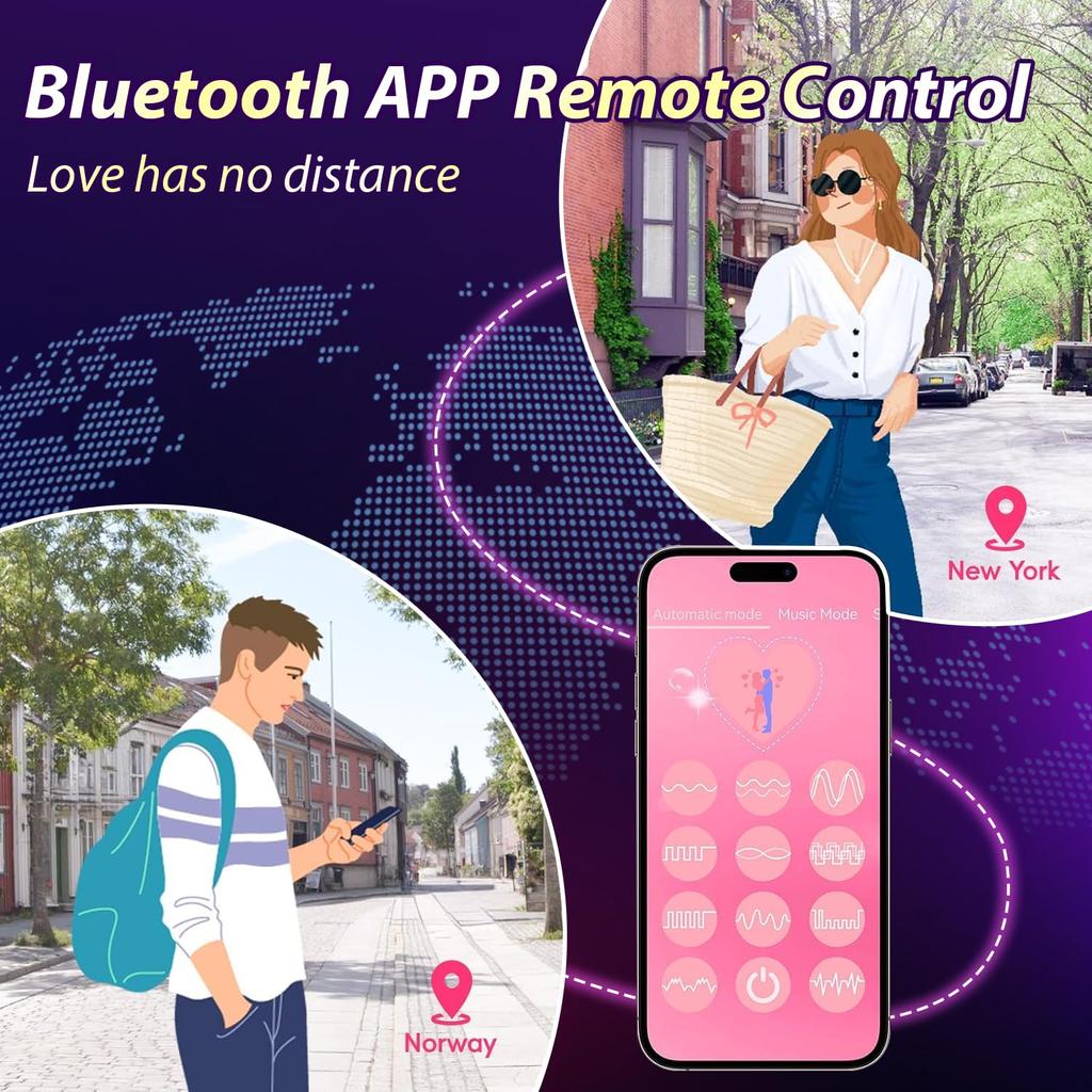 Vibrador de Empurrar Vibradores de Ovo APP Vibrador Bala Brinquedos Sexuais para Casais Femininos Vibrador Vestível Brinquedos para Adultos Estimulador de Ponto G