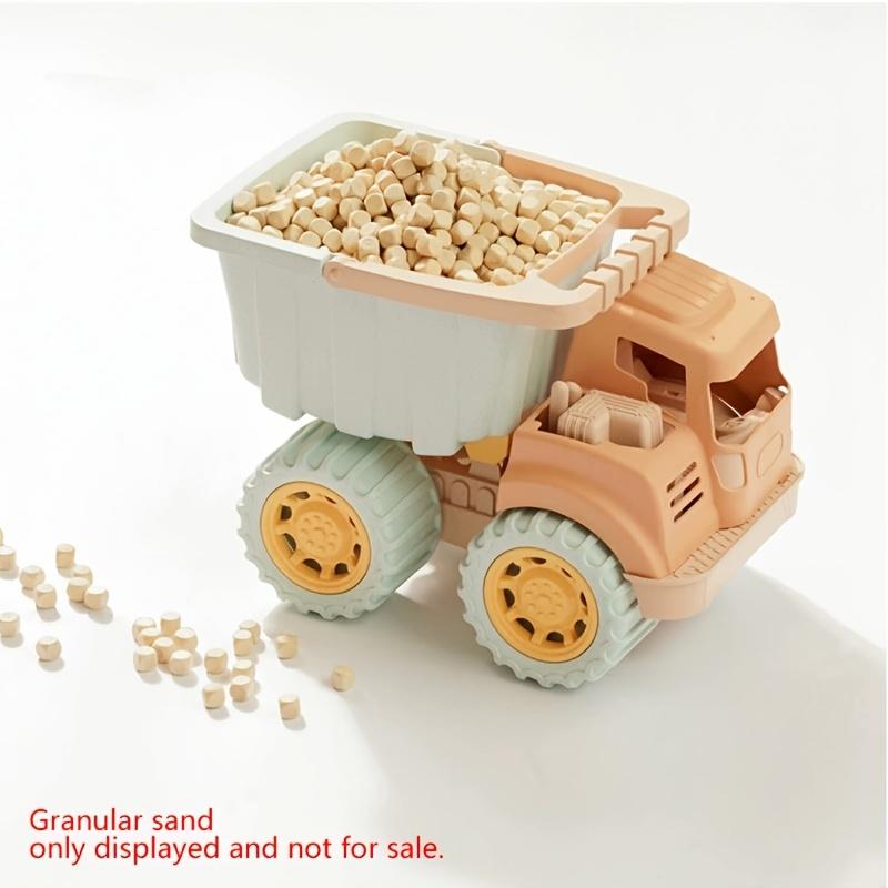1pc Kids Dump Truck Toy  Pull Back Tiltable Bucket,Durable Plastic Construction Vehicle for Beach,Snow,Sand Play Educational Engineering Car