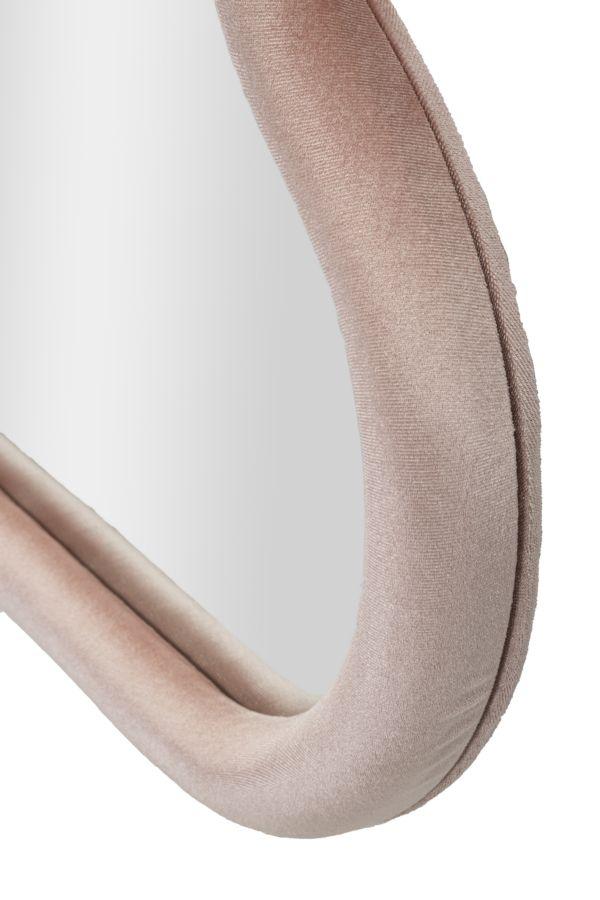 Wandspiegel Wolke Rosa Samt Cm 90X4X60