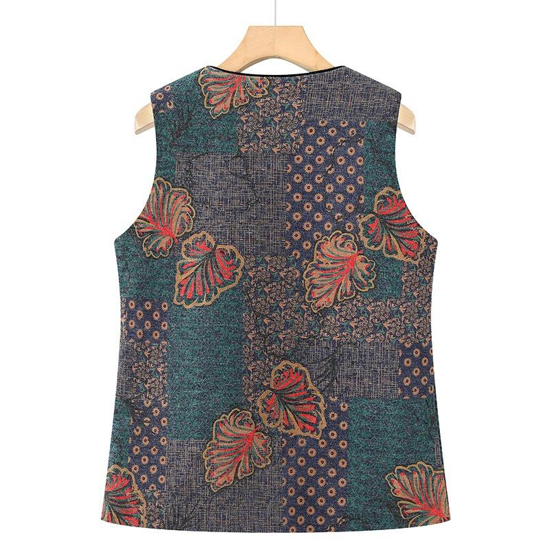 Autumn Vest Jacket Women Old Lady Vest Vest