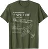 RAF Supermarine Spitfire 19361954 Unisex TShirt Short Sleeve Casual 100 Cotton ONeck Summer Shirts