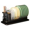 Dish Drying Rack Compact Sink Dish Rack with Dish Drainer Kitchen Dish Organizer Utensils Holder for Kitchen Counter