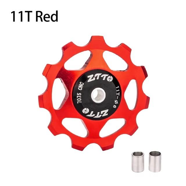 ZTTO 11T 13T MTB Bicycle Rear Derailleur Jockey Wheel Steel Bearing Pulley AL7075 CNC Road Bike Guide Roller Idler 4mm 5mm 6mm