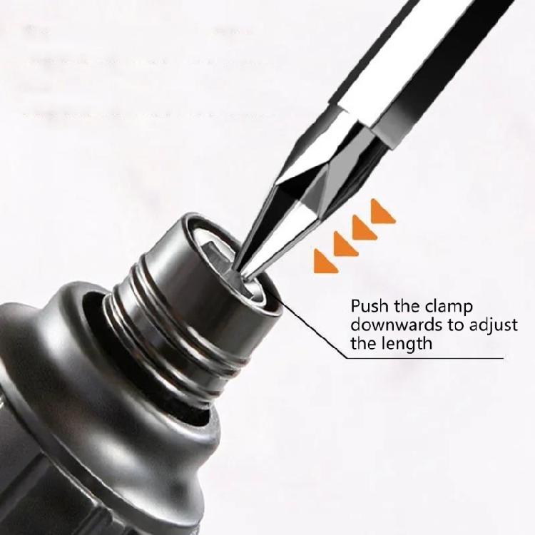 Ratschenschraubendreher T-Typ Antirutsch Stahl Multifunktionales Reparaturwerkzeug Doppelfunktions-Bit Teleskopisches Handwerkzeug