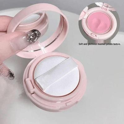 Matte Long-Lasting Dual-Use Blush & Lip Cream with Highlighter Effect - Tipsy Brightening Color
