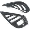Car Accessories Fit For Toyota Highlander 2020-2023 2024 2025 Exterior Front Fog Lamp Cover Trim Light Panel (Black) ABS 2 PCS
