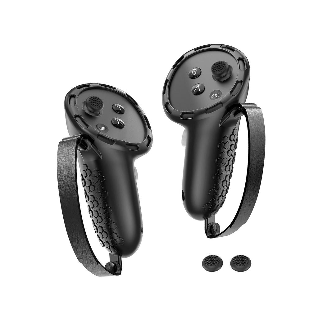 Silicone Protective Cover for Meta Quest 3 Controllers with Rocker Caps