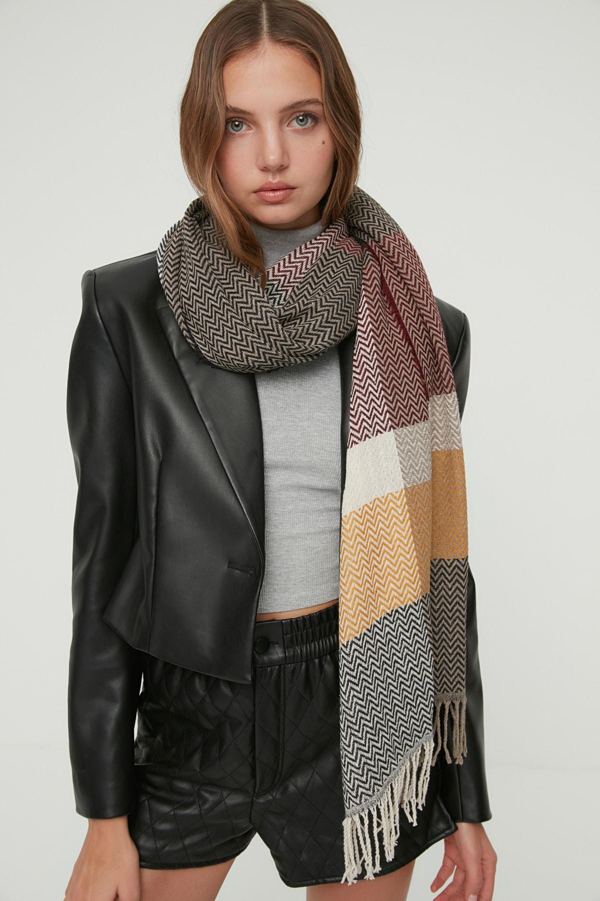 

Разноцветный женский шарф TWOAW22AT0050..