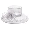 Organza Hat for UV Actress Wide Floral Slimming Beach Birthday Present [IPENNYE] Women, Protection, Summer, Bridal, Headpiece, Hat, Brim, Cap, Tulle,