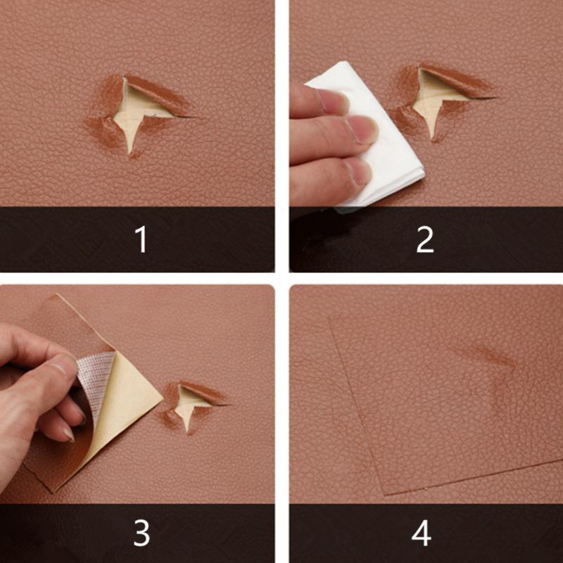 1PC 25*60cm Self Adhesive Leather for Sofa Repair Patch Furniture Table Chair Sticker Bed Fix Mend