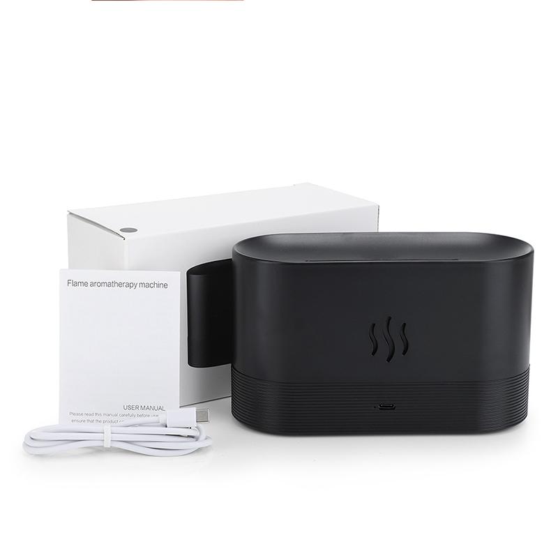 Flame Diffuser Humidifier 2 Modes Brightness Aroma Humidifier with Fire Flame Effect for Home,Office,Spa,Gym