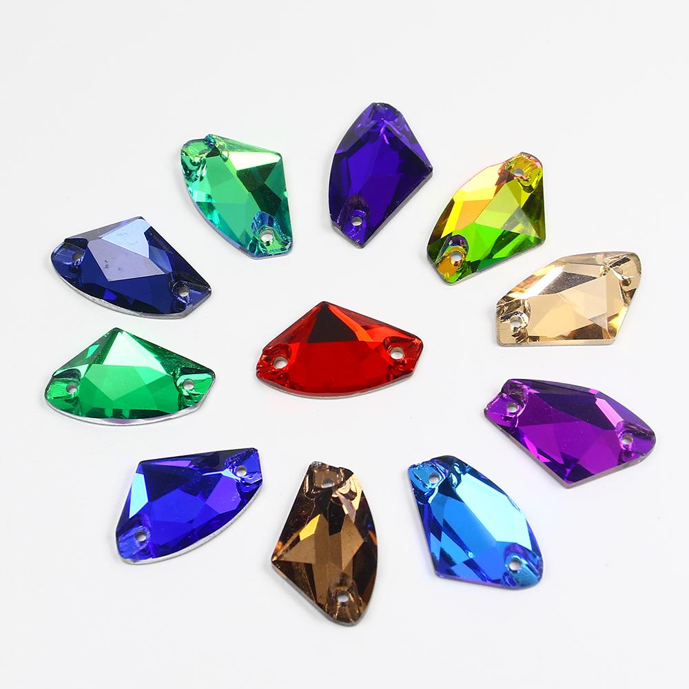 Cosmic Shaped Sew on Crystal Flatback Glass Rhinestones Bulk Loose Crystal Beads Garment DIY Sewable Accessories