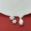 Sterling Silver 999 Lotus Luck Bead: 3D Crafted Loose Spacer for DIY Silver Jewelry & Bracelet Weaving