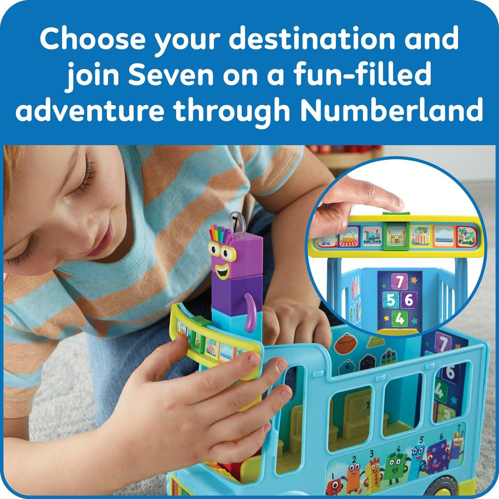 Numberblocks Rainbow Counting Bus Number Play Educational Toy 96092 Authentic