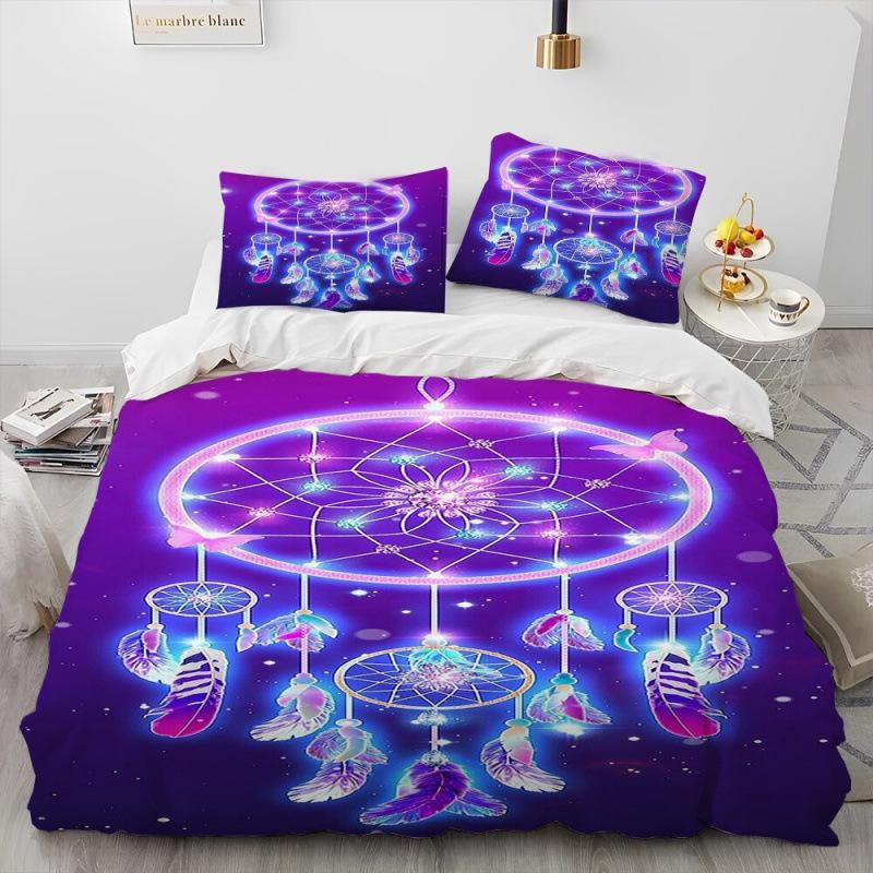 Dream Catcher Three-Piece 3D Printing Quilt Cover Can Be Printed Bedding Home Textile Kit 70*133