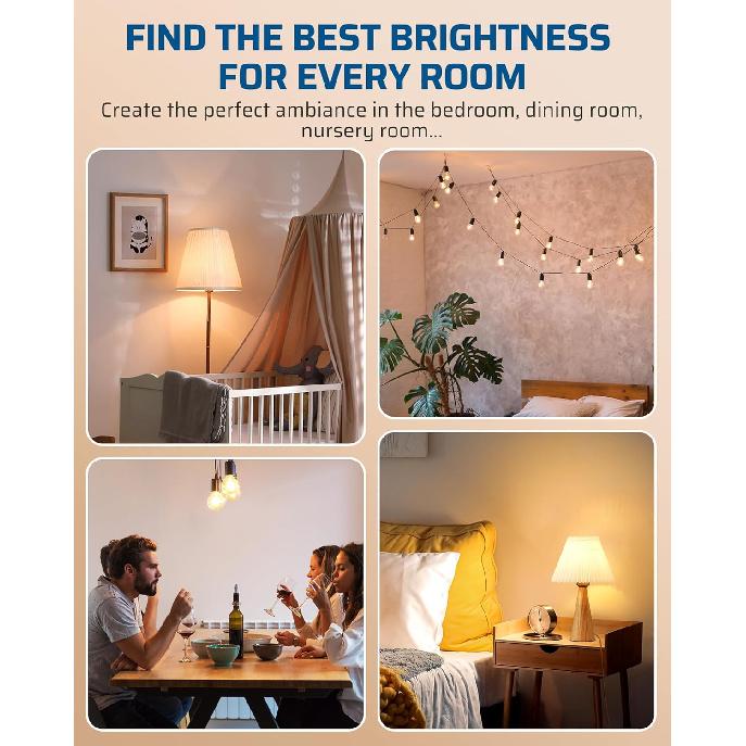 DEWENWILS Plug in Dimmer Switch for Lamp, Table Lamp Dimmer for Dimmable LED/CFL Lights and Incandescent Bulbs, Full Range Slide Control, 5 ft