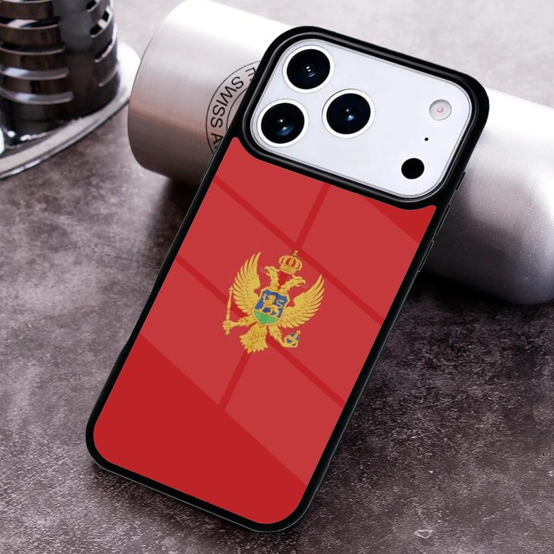 Montenegro Flag Phone Case for iPhone 17 16 15 Pro Max Air 14 13 12 11 Plus Shockproof Capa Cover
